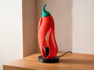 Chili Pepper Lamp – Sculptural Table Light