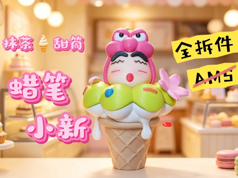 甜筒蜡笔小新|全分件 无需AMS 18cm