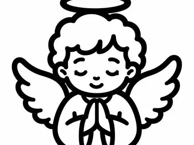 Little Angel Shaped Sweet Stamp