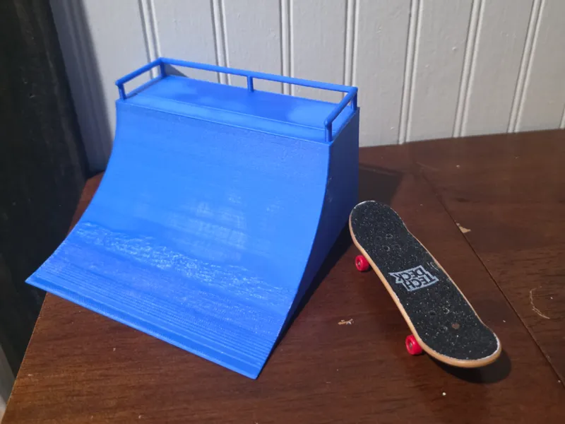 finger board ramp drop for tech deck