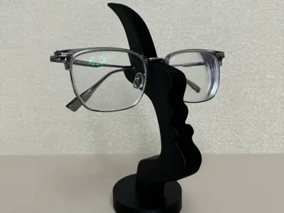 Side Profile Silhouette Glasses Holder