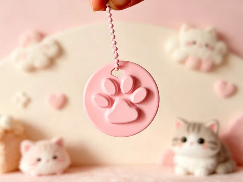 一颗软萌猫爪圆牌，把猫咪温柔挂在身边