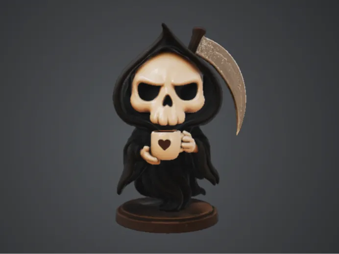 La Parka Segadora con cafe