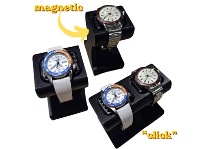 Modular Magnetic Watch Stand NO-Scratch Rubber Pad