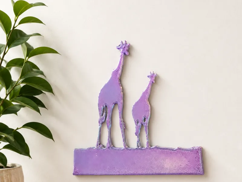 Giraffe wall desplay