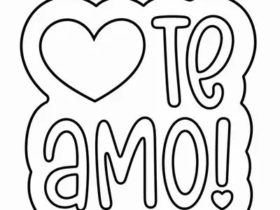 Cortador e Carimbo Te Amo 