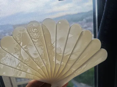 JX3 Online Mu Chuan Poison Sister Lithophane Fan