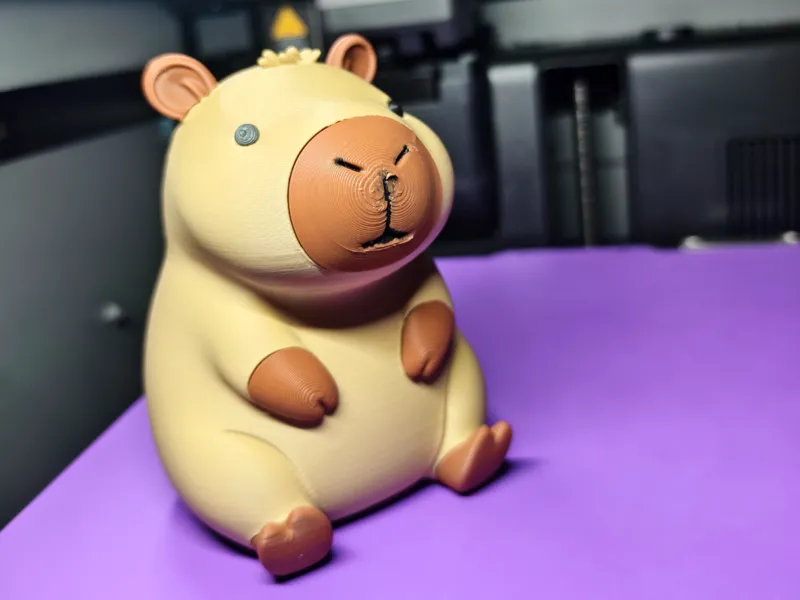 可爱卡皮巴拉摆件（拆件打印，10cm高，无需胶水）
