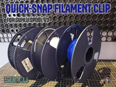 Quick-Snap Filament Clip Sunlu Spool V3