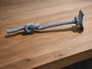Kanone SU-100 mit Knoten