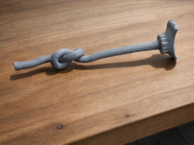 Kanone SU-100 mit Knoten