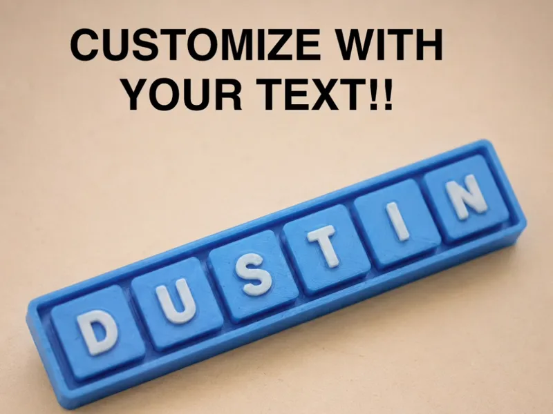 Customizable Name/Text Clicker Fidget