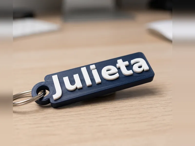 Llavero Julieta_Name | Escudo 3D