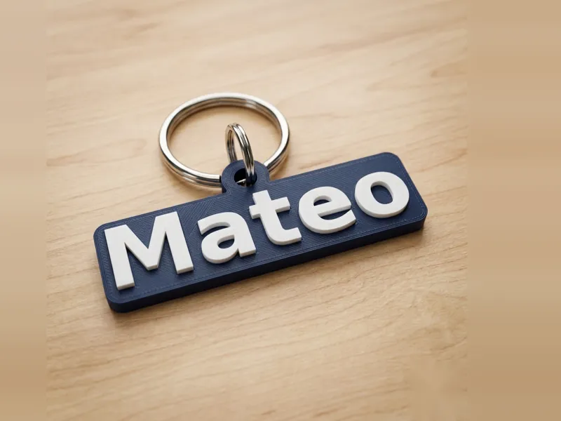 Llavero Mateo_Name | Escudo 3D