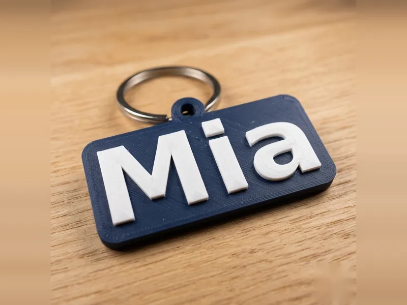 Llavero Mia_Name | Escudo 3D