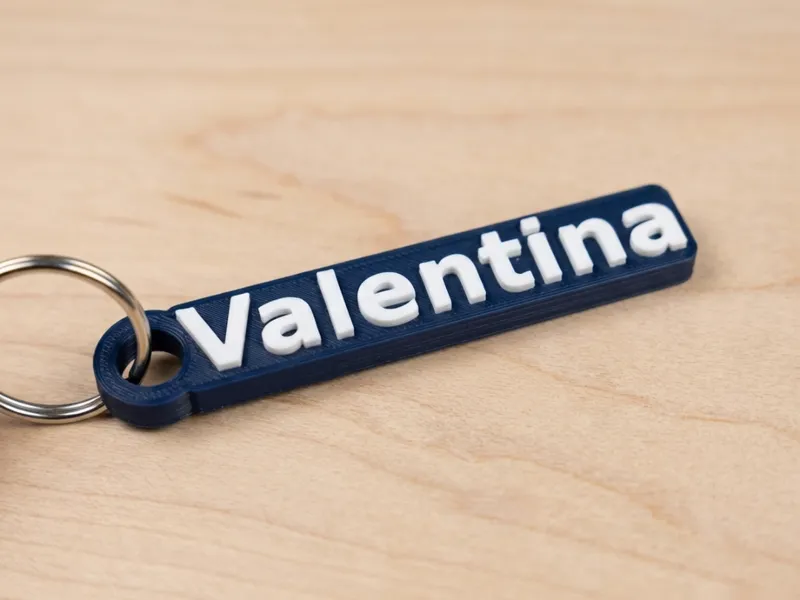 Llavero Valentina_Name | Escudo 3D