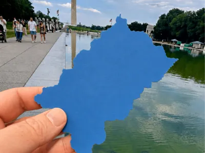 Lincoln Memorial Reflecting Pool Peeled Paint 
