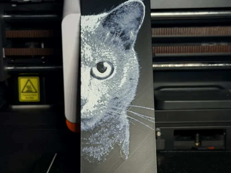 Cat Bookmark (hueforge)