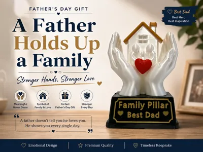 Family Pillar · Best Father Memorial Sculpture