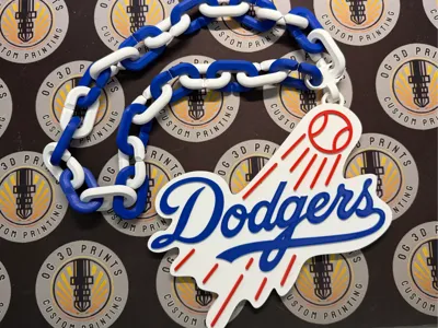 Los Angeles Dodgers logo chain