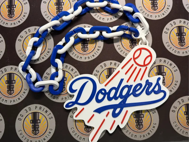 Los Angeles Dodgers logo chain