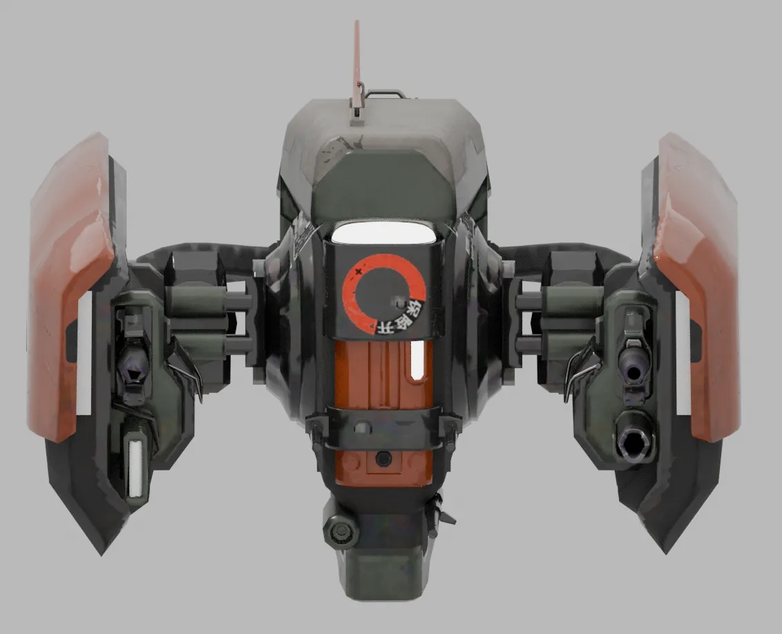 赛博朋克 2077 军科 格里芬(Griffin) 战斗无人机 康陶型涂装 - 免费 3D 打印模型 - MakerWorld