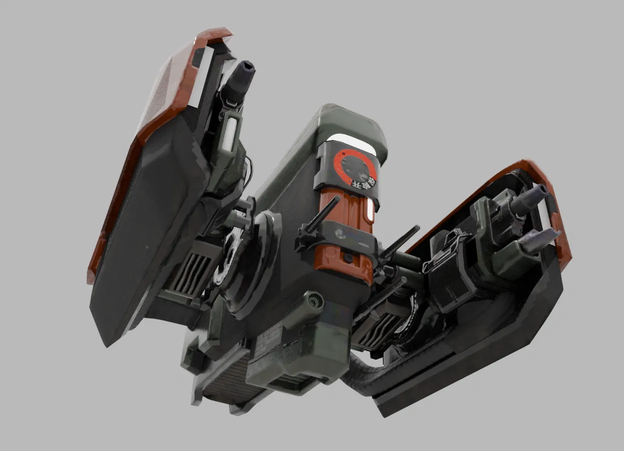 赛博朋克 2077 军科 格里芬(Griffin) 战斗无人机 康陶型涂装 - 免费 3D 打印模型 - MakerWorld