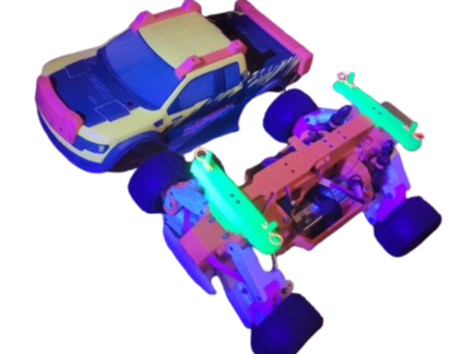 V9 WLTOYS 124 X CENTRAL DIFF TRUGGY 1:12 FREE DEMO