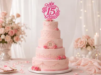 topo de bolo 15 anos