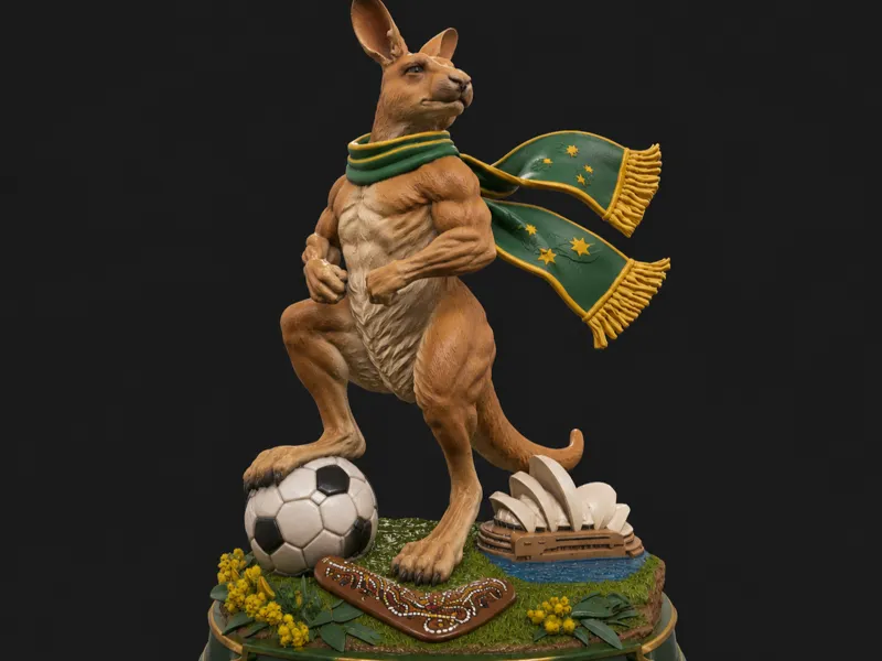 Australian kangaroo figure