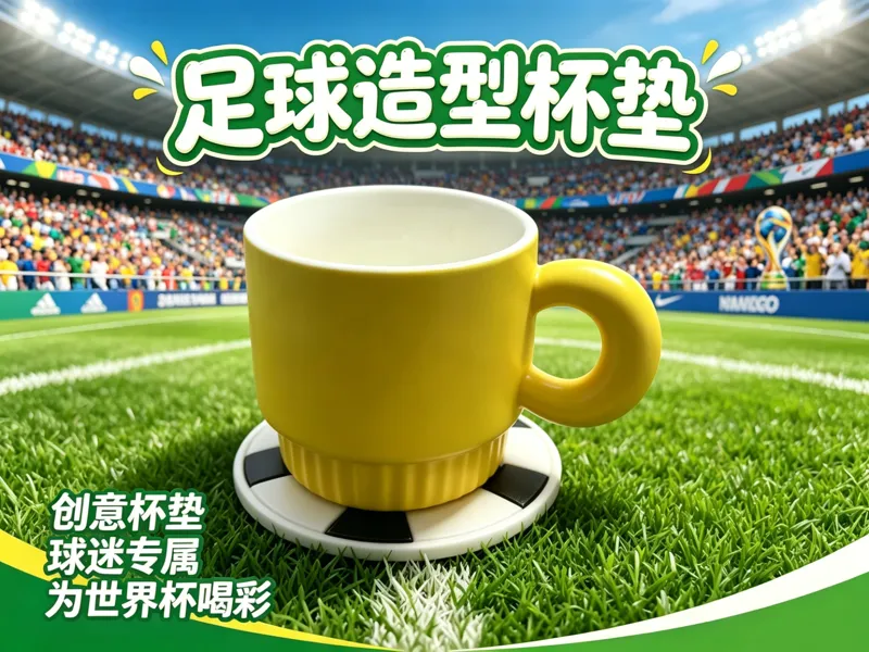 足球造型隔热杯垫｜球迷桌面周边3D打印模型
