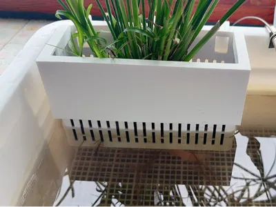 Ecological tank hydroponic basket to prevent turtle escape