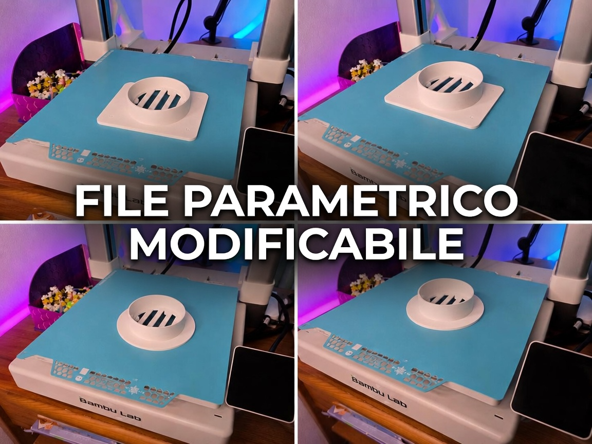 Griglia di ventilazione parametrica