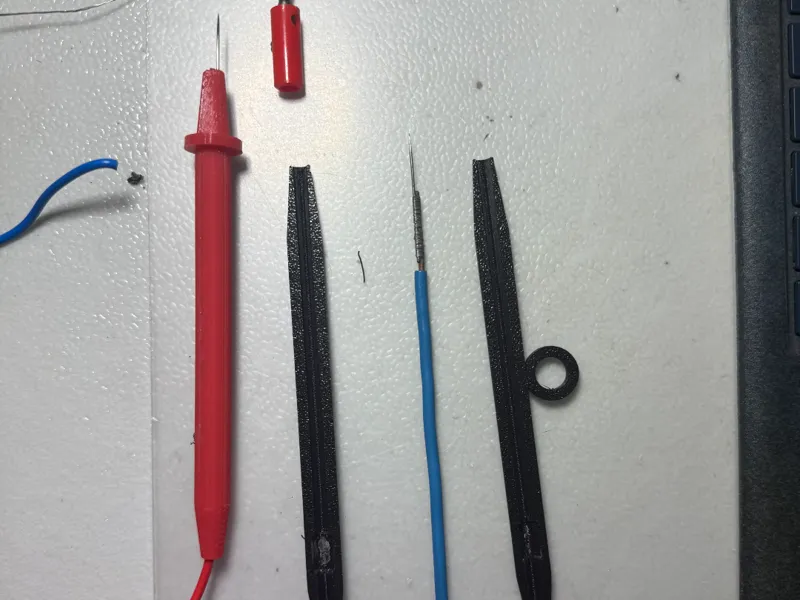 万用表笔，红笔，黑笔，绣花针改