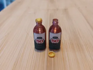 Stubby Vintage Beer Bottle