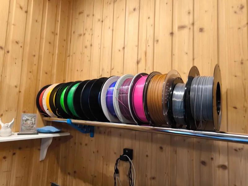 Filament spool shelf honeycomb REMIX: 1 Dowel