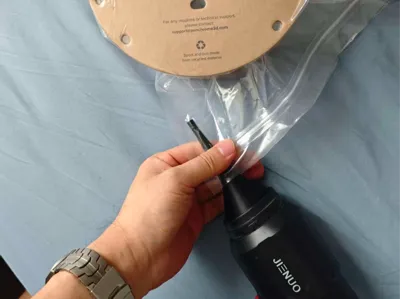 Vacuum cleaner fine nozzle, for filament bagging and vacuum sealing, 50mm diameter