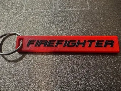 Firefighter Keychain