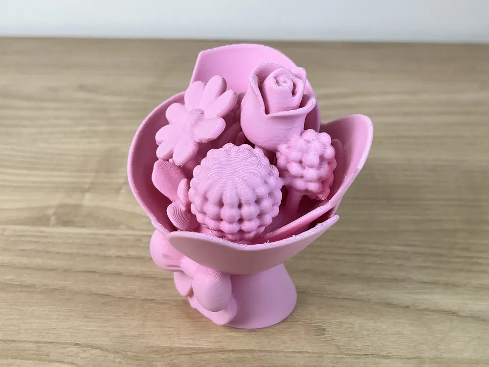 Soothing Flower Bouquet Decoration - Free 3D Print Model - MakerWorld