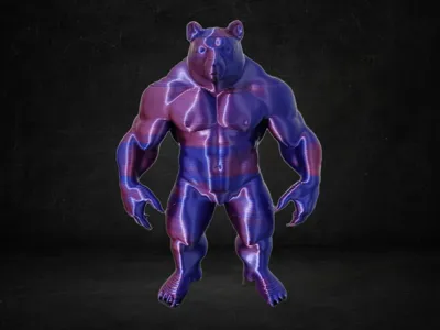 Muscular bear