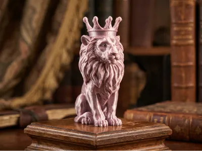 Light Luxury Vintage Golden Crown Lion King Ornament a Premium Niche Decorative Art Piece for Living Rooms Studies and Bedrooms
