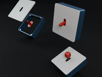 Light switch cover with magnetic panels
