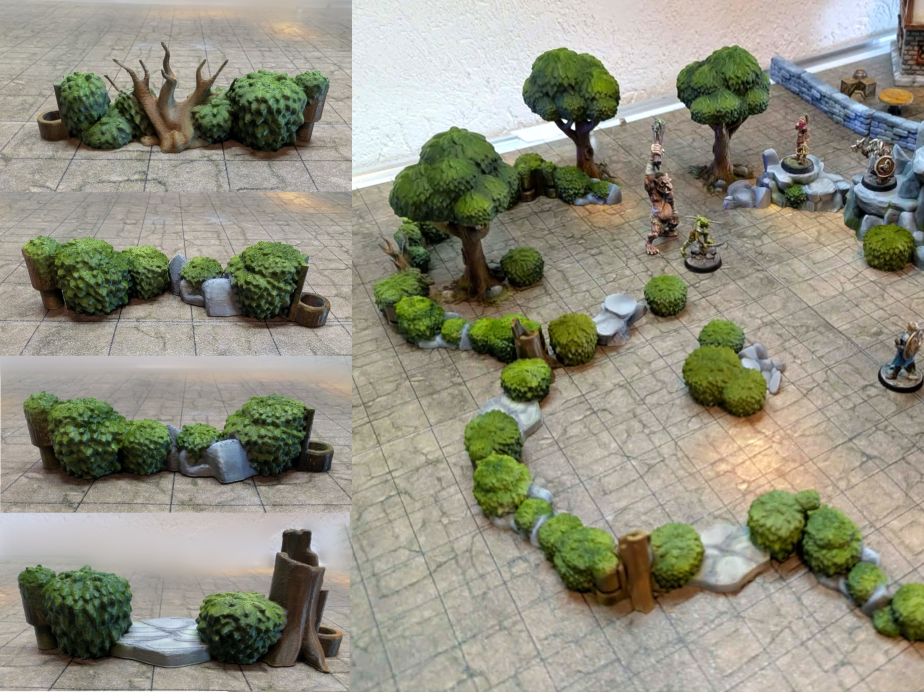 DungeonSticks forest modular tabletop terrain