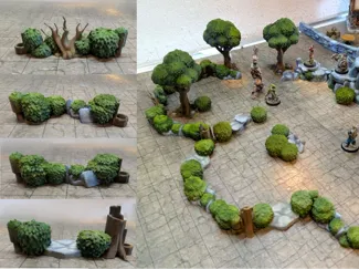 DungeonSticks forest modular tabletop terrain