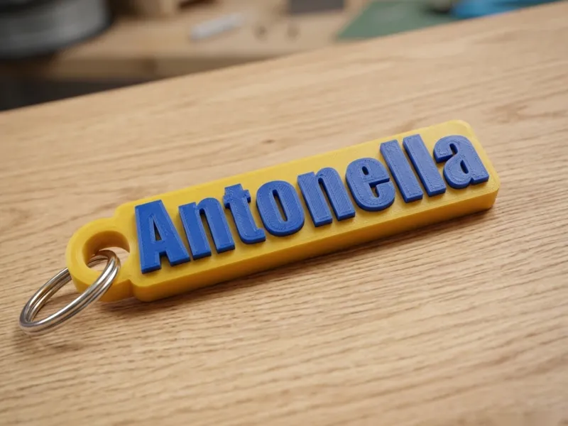 Llavero Antonella_Name_Simpsons | Escudo 3D