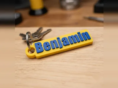Benjamin_Name_Simpsons Keychain | 3D Shield