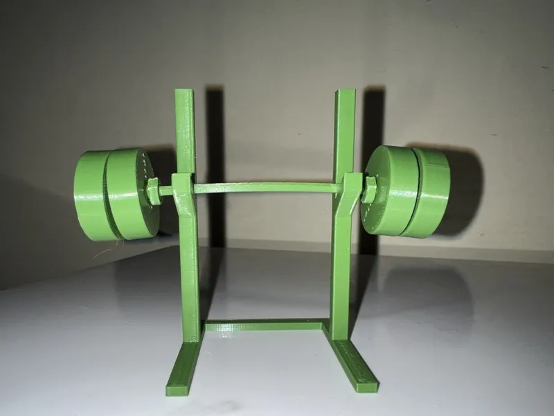 Barbell and Rack With Plates