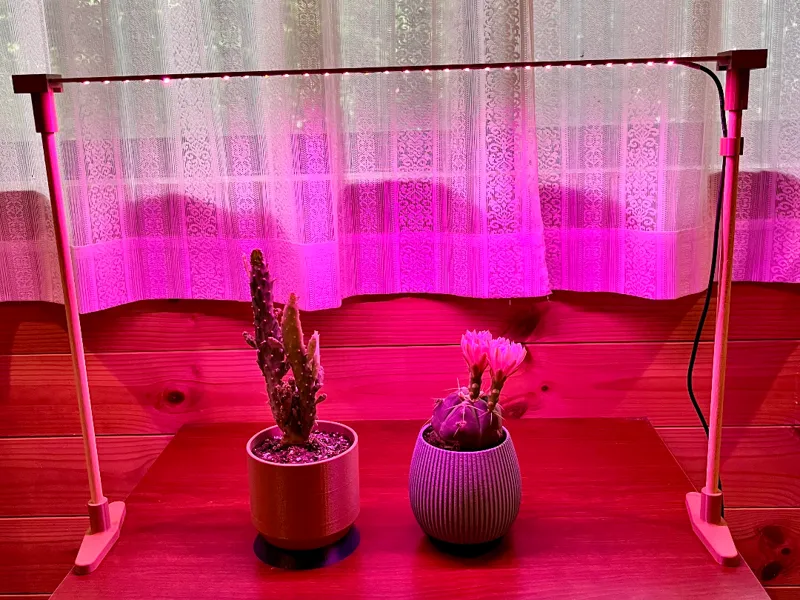 植物用照明LEDテープ設置スタンド