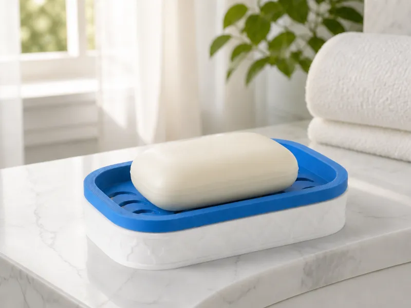 Blue Wave Soap Dish - Minimalist Bathroom Decor