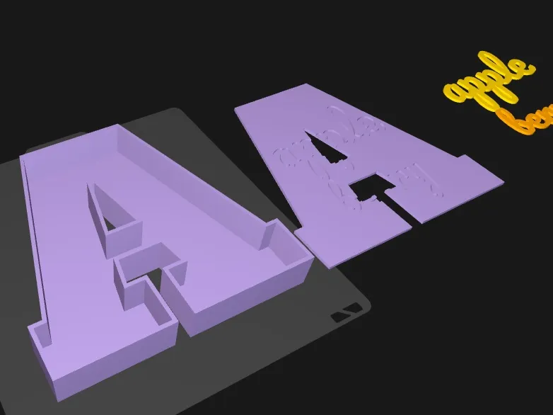 Name Initial with 2 line